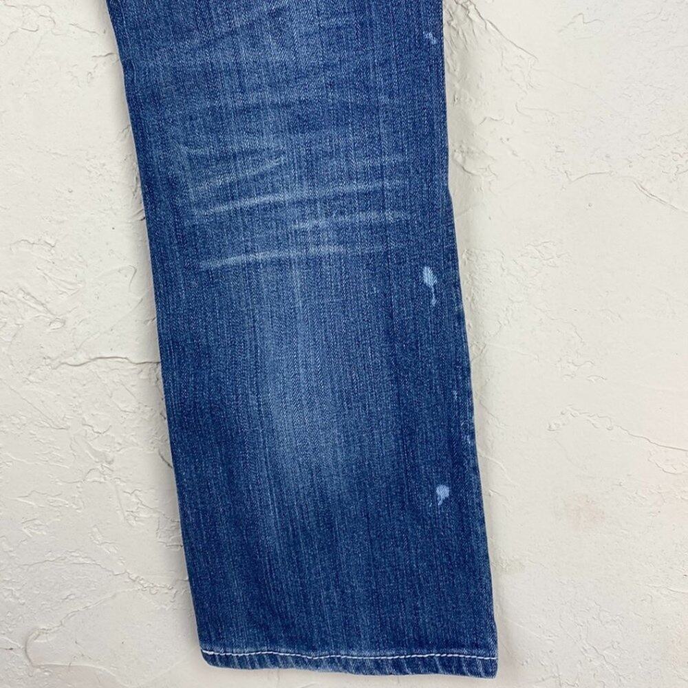 Miss Me Cross Wings JP5142 Embellished Distressed Thick Stitch Boot Cut Jeans 27 - Picture 7 of 12